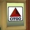Miller Engineering O/HO 9075 Citgo Window Sign, Animated Neon Style Sign (d)
