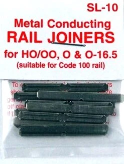 Peco HO SL10 Code 100 Metal Rail Joiners (24)