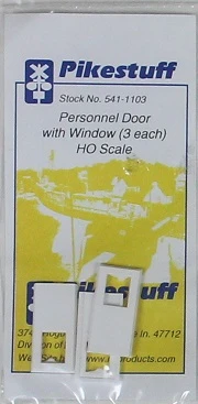 Pikestuff HO 541-1103 Personnel Door With Window (3) 1 Pikestuff HO 541-1103 Personnel Door With Window (3)