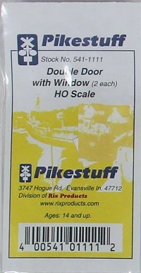 Pikestuff HO 541-1111 Double Door With Window (2)