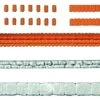 Preiser HO 18218 Parapet Weathering Tiles, Roof Tiles And Quarry Tiles