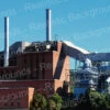 Realistic Backgrounds 704-04 Power Plant Scene 13" X 38"