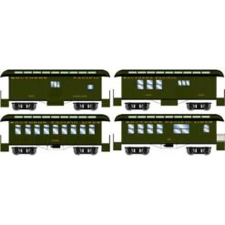 Roundhouse HO 16378 34' Old Time Overton Passenger Cars, Southern Pacific (4-Pack)