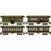 Roundhouse HO 16380 34' Old Time Overton Passenger Cars, Canadian National (4-Pack)