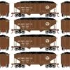 Roundhouse HO 1020 34' Ribbed Hoppers, Pennsylvania Railroad #2 (4)