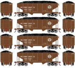 Roundhouse HO 1020 34' Ribbed Hoppers, Pennsylvania Railroad #2 (4)