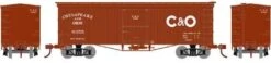 Roundhouse HO 1166 36' Old Time Wood Box Car, Chesapeake And Ohio #6355
