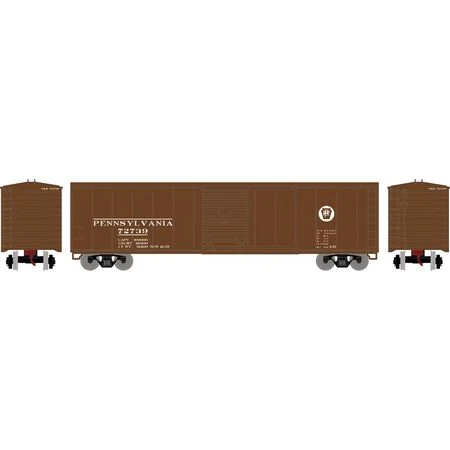 Roundhouse HO 15098 50' Single Sliding Door Box Car, Pennsylvania Railroad #72739 1 Roundhouse HO 15098 50' Single Sliding Door Box Car, Pennsylvania Railroad #72739