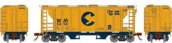 Roundhouse HO 2395 PS-2 2003 2-Bay Covered Hopper, Chessie System (WM) #5850