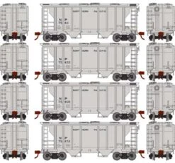 Roundhouse HO 2420 PS-2 2003 2-Bay Covered Hoppers, Northern Pacific (4)