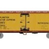 Roundhouse HO 98488 40' Wood Refrigerator Car, Burlington Refrigerator Express #75023