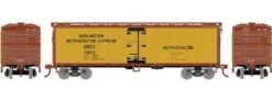 Roundhouse HO 98488 40' Wood Refrigerator Car, Burlington Refrigerator Express #75023
