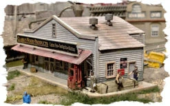 Bar Mills Scale Model Works N 0331 Clark's Wood Products Kit 3 Bar Mills Scale Model Works N 0331 Clark's Wood Products Kit -Model Train Shop Right View Rice Paper 84664.1657119236