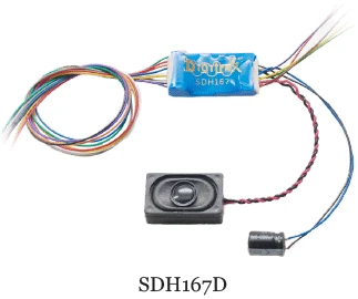 Digitrax HO SDH167D Series 7 Sound Decoder (2 Sound Schemes) 1 Digitrax HO SDH167D Series 7 Sound Decoder (2 Sound Schemes)
