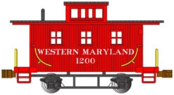 Bachmann N 15755 Old Time Caboose, Western Maryland #1200
