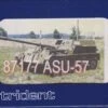 Trident Miniatures HO 87177 ASU-57 Santa Fe Anti-Tank Gun Kit, Russian Army
