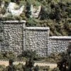 Woodland Scenics N C1161 Random Stone Retaining Walls (6)