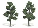 Woodland Scenics TR1513 Ready Made Tree, Medium Green 5" To 6" (2)