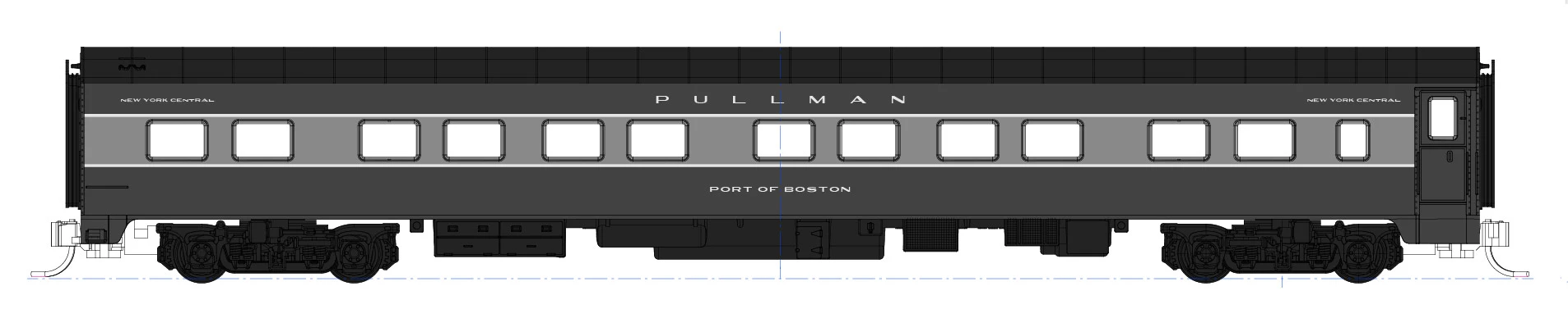 Kato N XNYC20-12DB-PORT 20th Century 12-Bedroom Sleeper Car Kit, New York Central "Port Of Buffalo" 1 Kato N XNYC20-12DB-PORT 20th Century 12-Bedroom Sleeper Car Kit, New York Central "Port Of Buffalo"