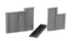 Ztrains Scale Models Z ZTR-160 Aged Concrete Retaining Walls