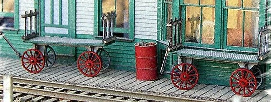 Bar Mills Scale Model Works HO/S 0782 Twin Baggage Cart Kits 1 Bar Mills Scale Model Works HO/S 0782 Twin Baggage Cart Kits