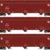 Athearn N 12946 ACF 4600 3-Bay Center Flow Hoppers, Atchison Topeka And Santa Fe (3)