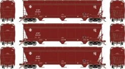Athearn N 12946 ACF 4600 3-Bay Center Flow Hoppers, Atchison Topeka And Santa Fe (3)