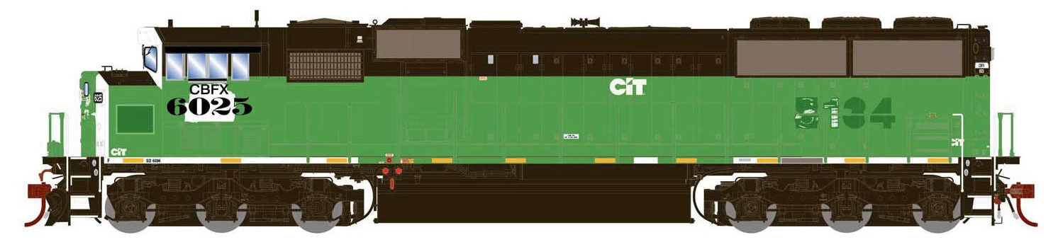 Athearn Genesis HO G75624 G2.0 SD60M Tri-Clops, CIT Group (ex-BN) #6025 1 Athearn Genesis HO G75624 G2.0 SD60M Tri-Clops, CIT Group (ex-BN) #6025