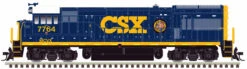 Atlas Master Line HO 10003786 Silver Series U33/36B Locomotive, CSX (MCVX Safety Train) #7764 -Model Train Shop h10003786 73546.1603391491