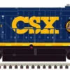 Atlas Master Line HO 10003786 Silver Series U33/36B Locomotive, CSX (MCVX Safety Train) #7764
