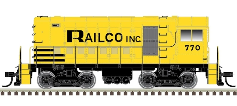 Atlas Master Line HO 10003991 Gold Series HH600/660 Locomotive, Railco Inc. #770 1 Atlas Master Line HO 10003991 Gold Series HH600/660 Locomotive, Railco Inc. #770