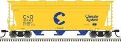 Atlas Trainman HO 20006505 3560 Covered Hopper, Chessie System (C&O) #601343