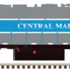 Atlas Master Line N 40005600 Silver Series GP38 Locomotive With Low Nose, Central Maine And Quebec Railway #3812