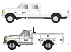 Atlas N 60000151 Ford F-250/F-350 Set, Amtrak (2)