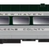 Rapido HO 134004 PS County Car With Baggage Door And Skirts, New Haven "Fairfield County" #214