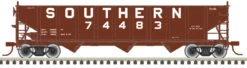 Atlas Trainman O 2001833 70-Ton 3-Bay Open Hopper, Southern